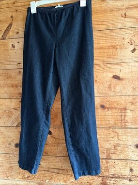 NWOT Eileen Fisher Organic Cotton Blend Side Zipper Pants